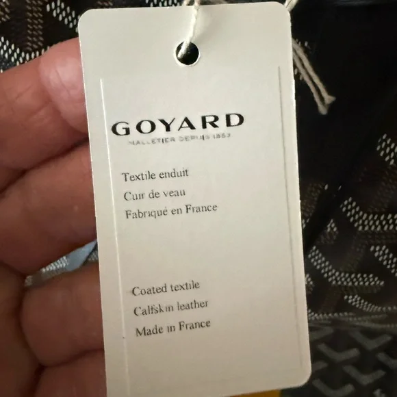 Goyard Brown Chevron Saint Louis Tote with Black Trim - Picture 4 of 9